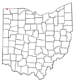 Location of Pioneer, Ohio
