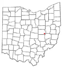 Location of Plainfield, Ohio