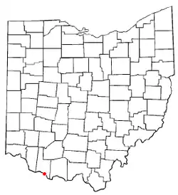 Location of Ripley, Ohio