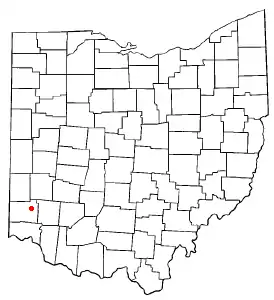 Location of Trenton, Ohio