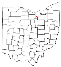 Location in Ohio