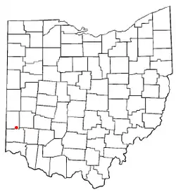 Location of West Elkton, Ohio