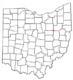 Location in the state of Ohio