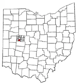 Location of Union Township in Ohio