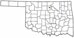 Location of Red Rock, Oklahoma