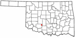 Location of Sterling, Oklahoma