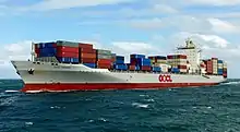 Picture of container ship