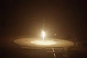 Falcon 9 flight 20's first-stage moments before touchdown on Landing Zone 1