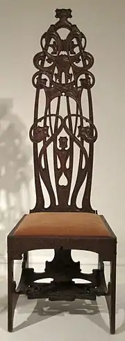 Chair by Charles Rohlfs (1898–99)