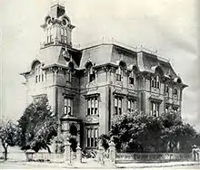 Photo of Oakland High school circa when Stratton attended it