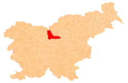 The location of the Municipality of Kamnik