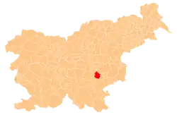The location of the Municipality of Mokronog-Trebelno
