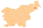 The location of the Municipality of Sveti Tomaž