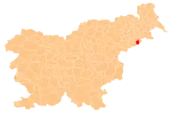 The location of the Municipality of Cirkulane