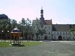 Svobody Square with the town hall