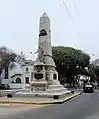 Memorial obelisk in Saenz Peña Park