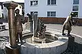 Oberbrechen: fountain at Denkmalsplatz (“Memorial Square”)