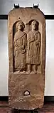 A 3rd century funeral stele of a peasant couple of Roman Gaul, found in present-day Oberhaslach