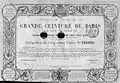 Bond of the Compagnie du chemin de fer de Grande Ceinture, 1876