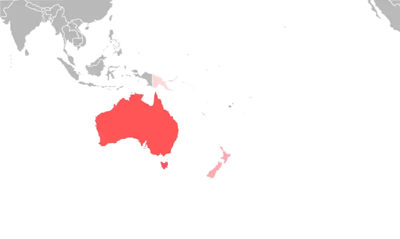 Map of Pacific Ocean showing the locations of current World Heritage Sites
