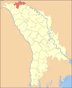 Location of Ocnița District