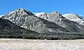 Sheep Mountain from the northeast. 9593' (left), 9688' (far right)