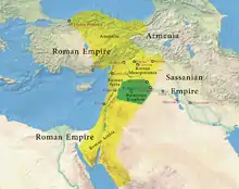 Color-coded map of the ancient Near East