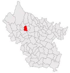 Location in Buzău County