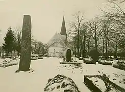 Former location of the Oddernes stone.Source: Norwegian Directorate for Cultural Heritage