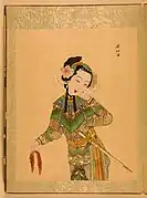 Picture depicting makeup for characters in the Peking opera, Qing dynasty.