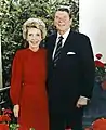 Official portrait of the Reagans 1985