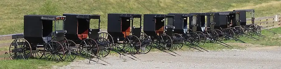 Amish buggies of Berlin, Ohio