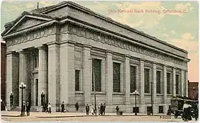 Early postcard featuring the building