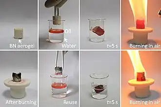 Oil absorption by an aerogel. (Scientific Reports)