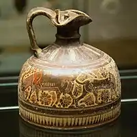 Squat oinochoe, with ibex and lions, Otterlo Painter, late 7th c BC