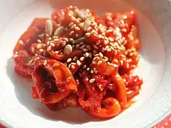 Korean ojingeo-jeot (salted squid)