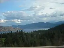 Clouds over Okanagan Lake