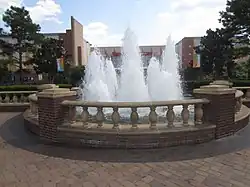 The fountain in 2019