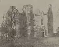 Old Saughton House following fire in 1918