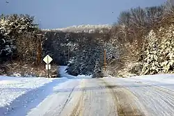 Old 76 Road in Brooktondale