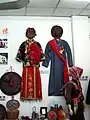 Qungua (left) worn by Chinese brides, 1900s.