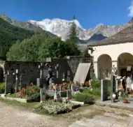 Old Church cemetery graves, Macugnaga, Italy