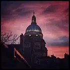 View of the dome during sunset