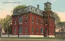 Gardiner High School (1870) in Gardiner