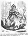 Old Mrs Jamborough. Punch, 14 June 1862, satirising the fashion for crinolines popular at the time of the exhibition.