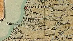 1899 U.S. Coast and Geodetic Survey showing Granada as a separate town.