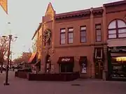 Building 1A of Avery Block, at Old Town Square, on E. Mountain Avenue, just off College, in 2012, then hosting BeauJo's pizza restaurant, which has since moved.