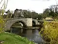 The old and new bridge across River Coquet.