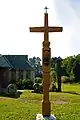 Traditional cross in Vepriai
