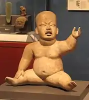 A ceramic figurine showing typical "baby-face" characteristics, Snite Museum of Art